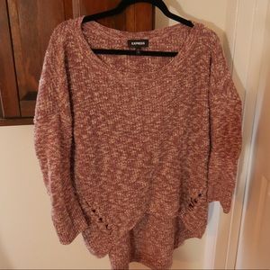 Express hi-low sweater